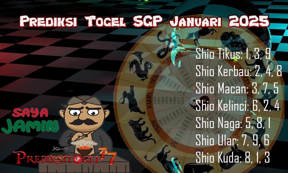 Prediksi Togel SGP 15 Januari 2025: Angka Jitu yang Bisa Menang!