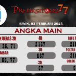 Prediksi Togel Singapore 03 Februari 2025 di PrediksiTogel77