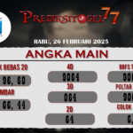 Prediksi Togel Singapore 26 Februari 2025 di Prediksitogel77 Hari Ini